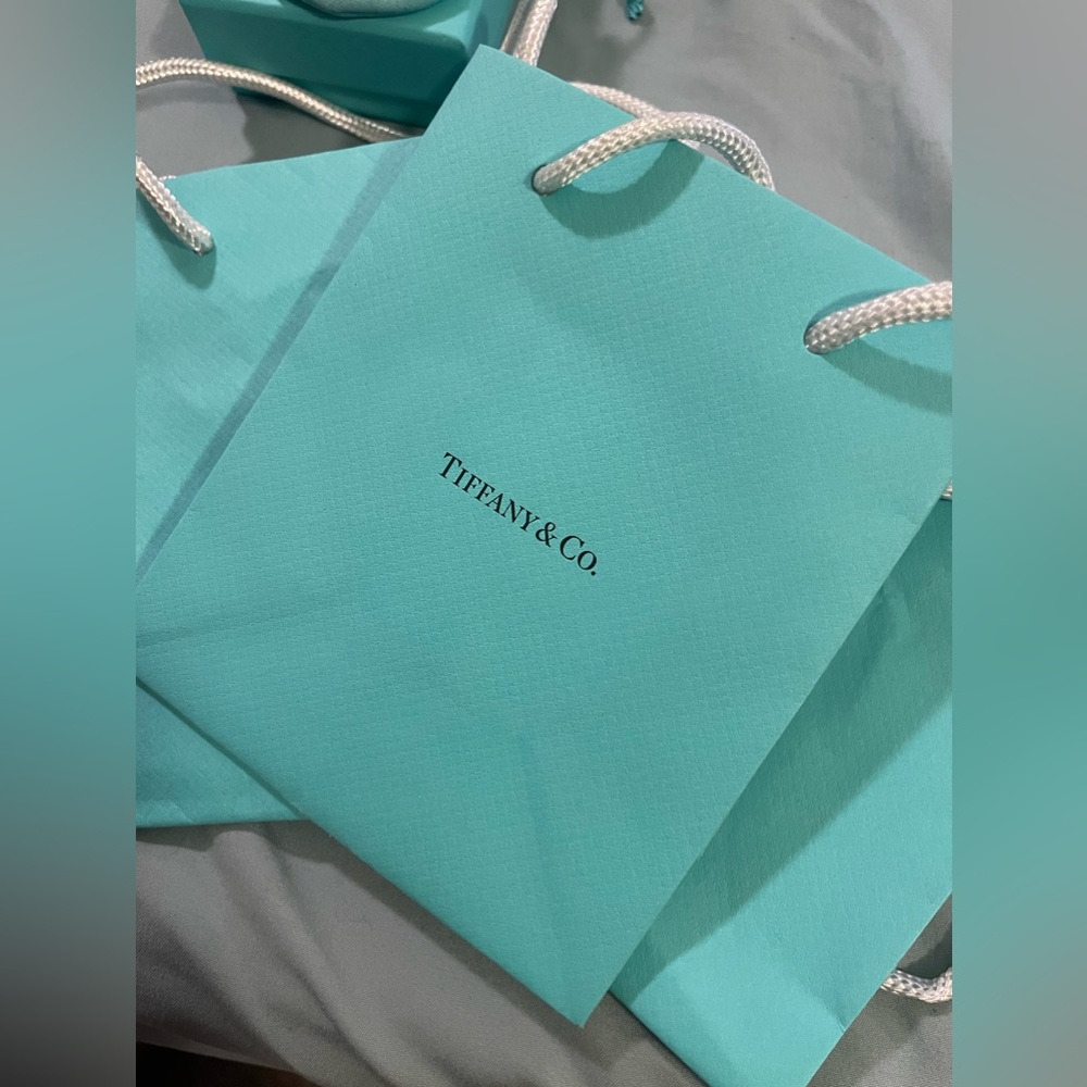 Tiffany’s & Co. shopping bag three bags total.